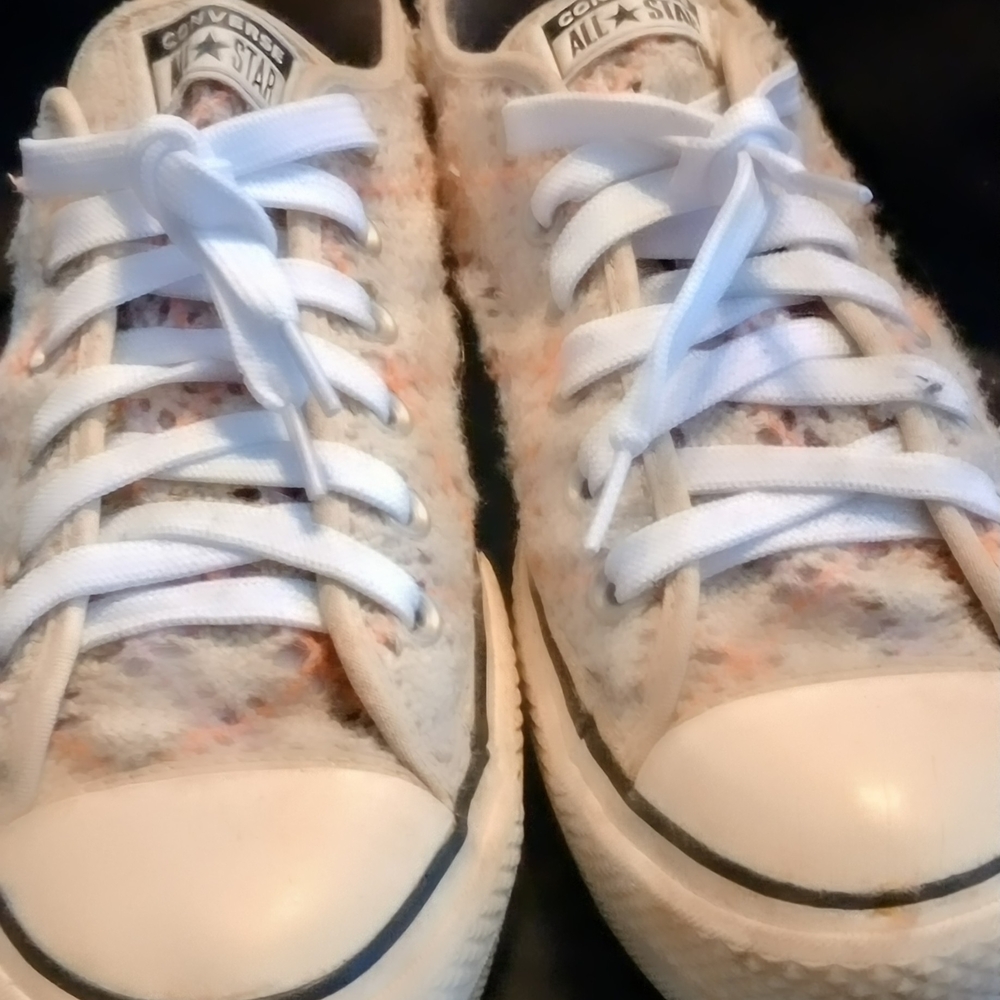 Converse All Star Sneakers with White and Orange Accents